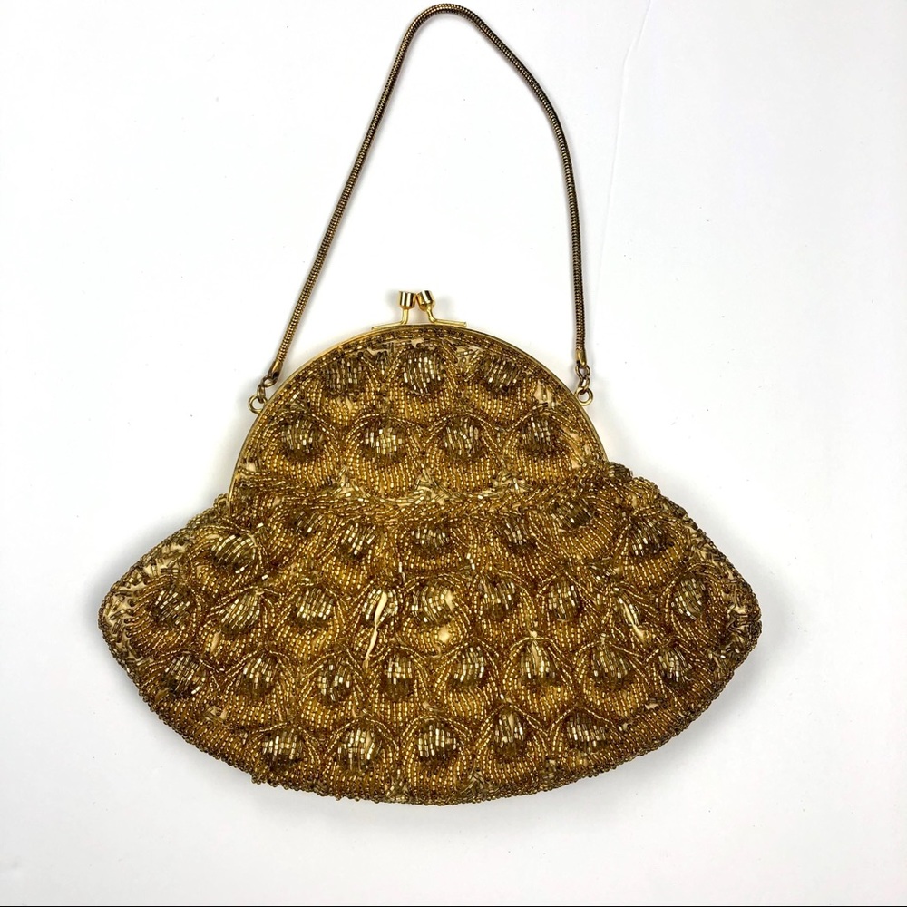 Vintage Beaded Purse Wristlet